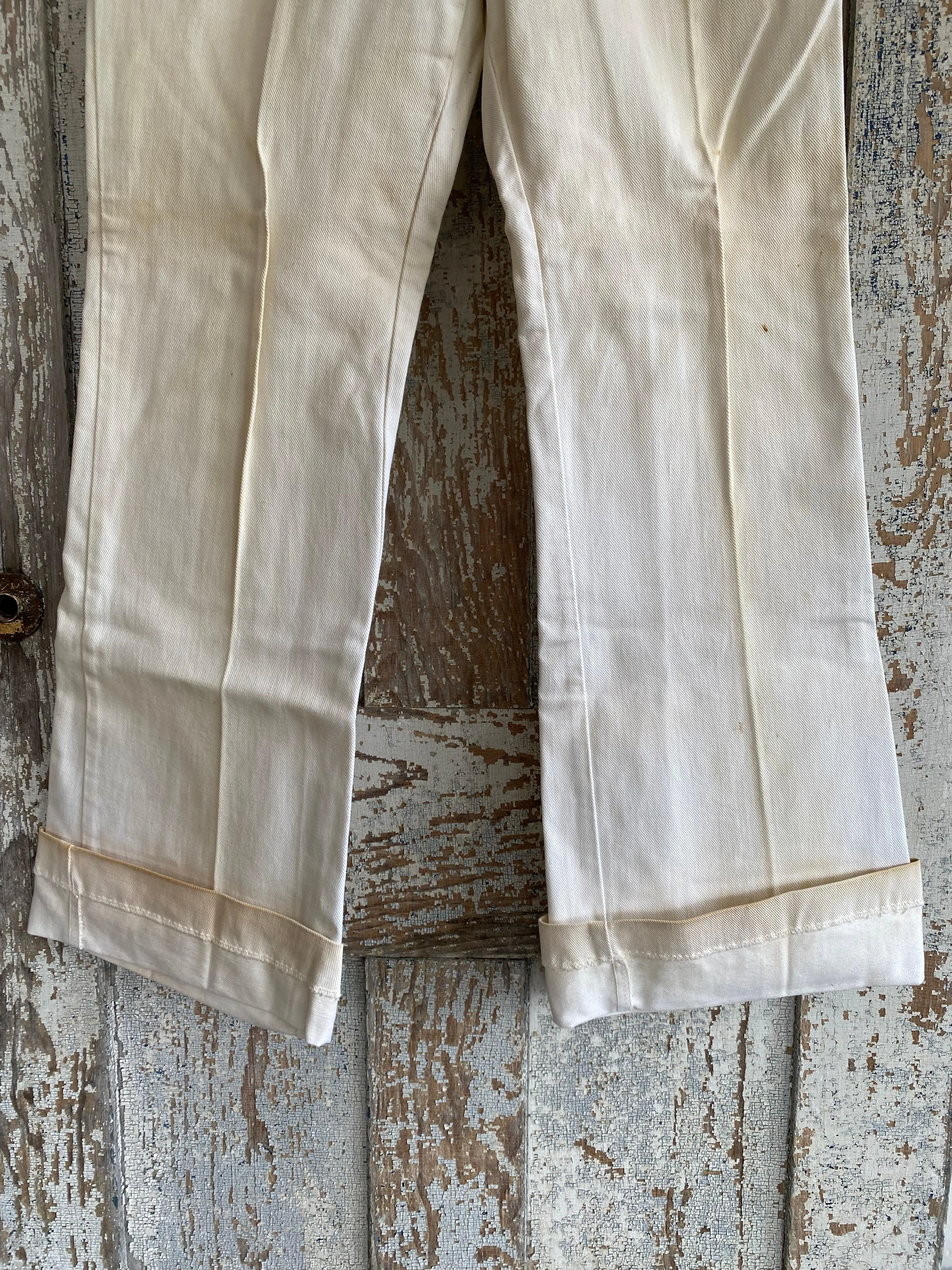 1970s White Bell Bottoms | 28