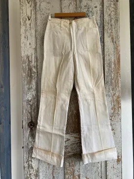 1970s White Bell Bottoms | 28