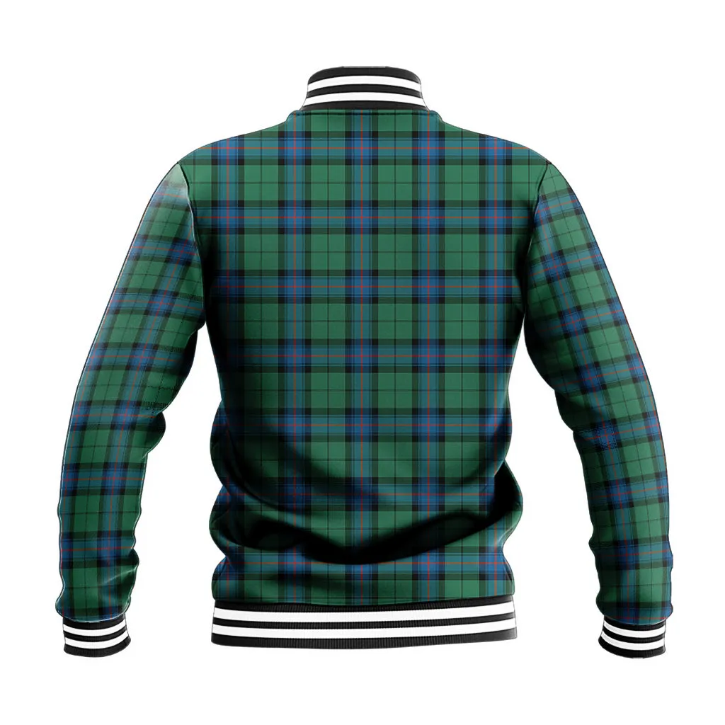 Armstrong Ancient Tartan Baseball Jacket with Family Crest