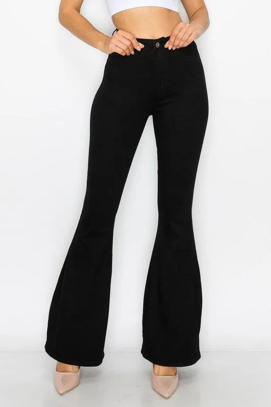 BC001 stretch high waist bell bottom jeans