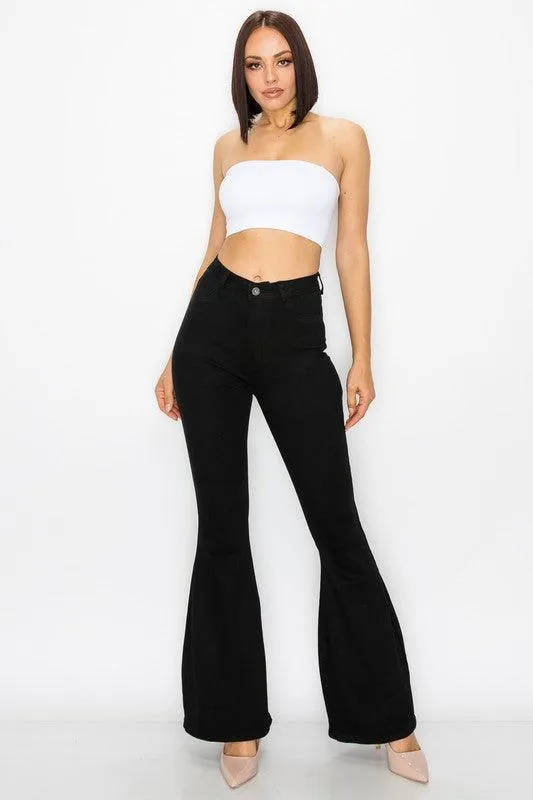BC001 stretch high waist bell bottom jeans