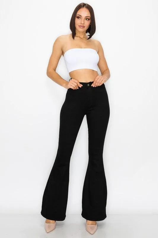 BC001 stretch high waist bell bottom jeans