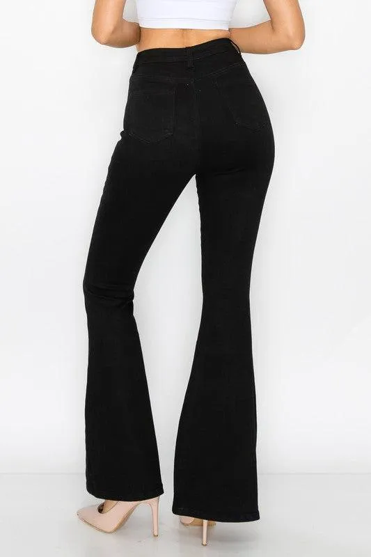 BC001 stretch high waist bell bottom jeans