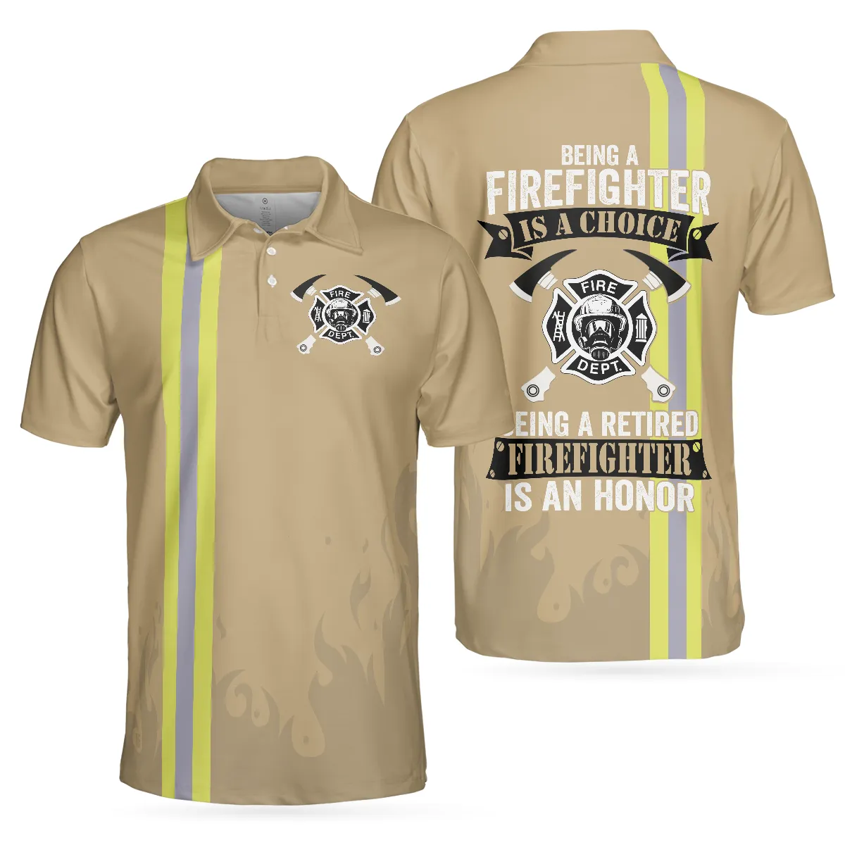 Being A Firefighter Is A Choice Short Sleeve Polo Shirt, Retired Firefighter Polo Shirt, Best Firefighter Shirt For Men