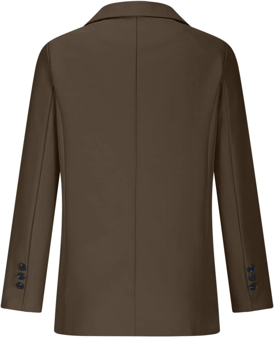 Blazers for Women Business Casual Long Sleeve Lapel Open Front Button Work Office Blazer Jackets with Pockets 2024