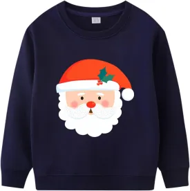 Boys Girls Christmas Sweatshirt Toddler Kids Ugly Xmas Sweater Style Santa Shirt Tops Clothes 1-7 Years
