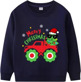 Boys Girls Christmas Sweatshirt Toddler Kids Ugly Xmas Sweater Style Santa Shirt Tops Clothes 1-7 Years