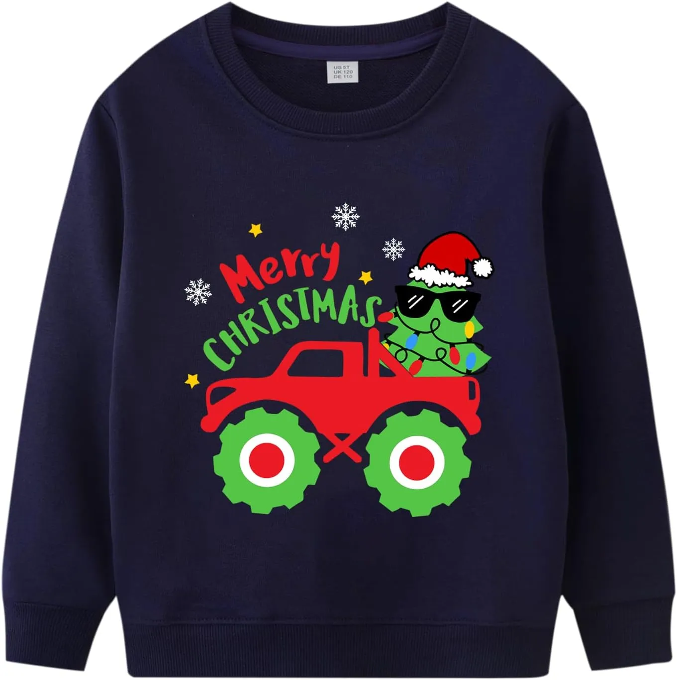 Boys Girls Christmas Sweatshirt Toddler Kids Ugly Xmas Sweater Style Santa Shirt Tops Clothes 1-7 Years