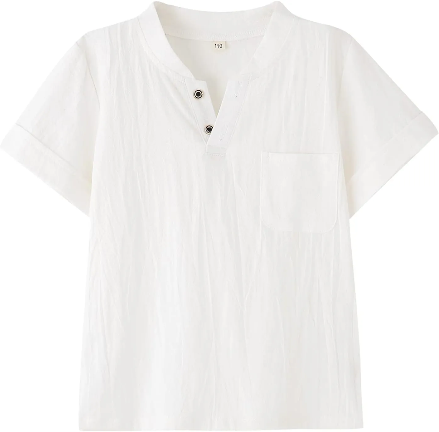 Boy's T-Shirt and Shorts Set Cotton Linen Summer Short Sleeve Children Two Pieces Clothing Pants Sets