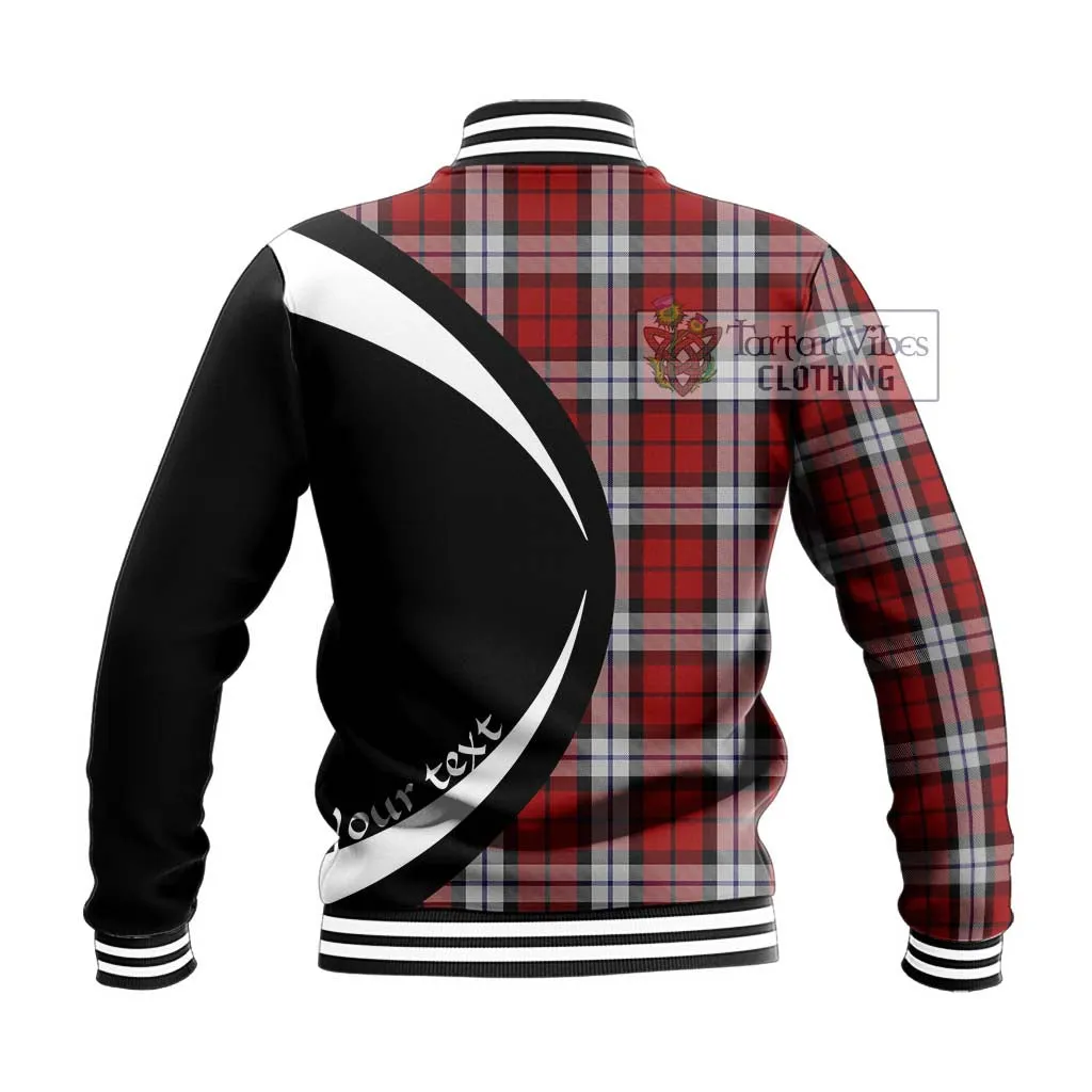 Brodie Dress Tartan Baseball Jacket with Family Crest Circle Style