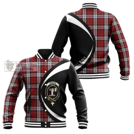 Brodie Dress Tartan Baseball Jacket with Family Crest Circle Style