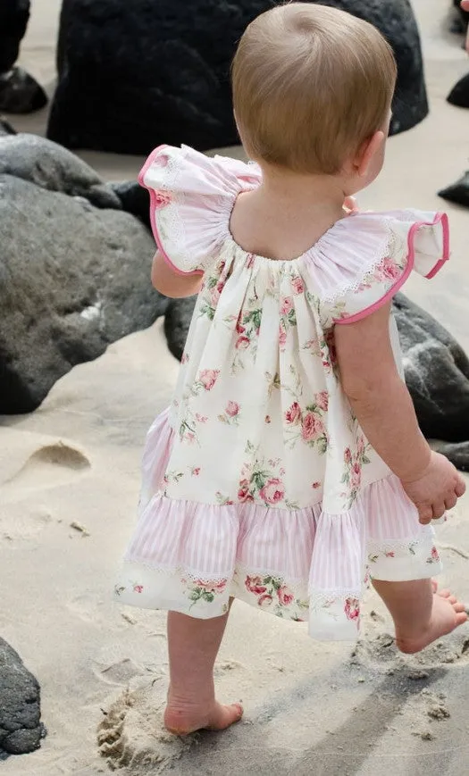 Butterfly Dress sewing pattern and tutorial, sizes 6-9 months to 10 years.