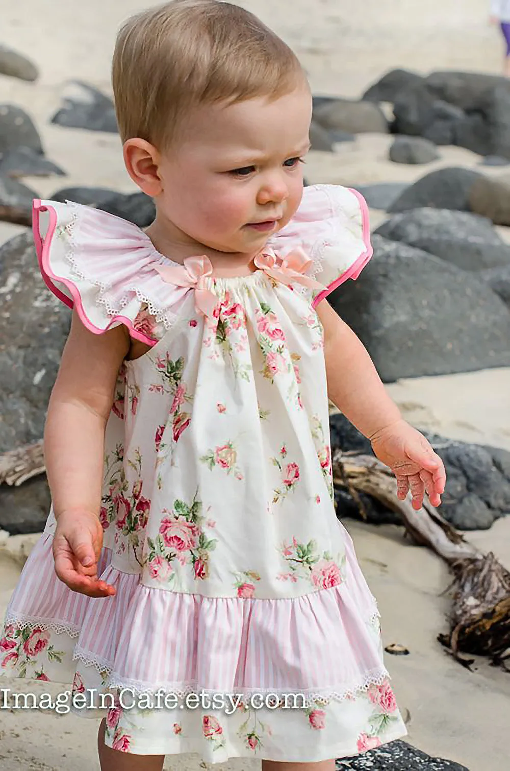 Butterfly Dress sewing pattern and tutorial, sizes 6-9 months to 10 years.