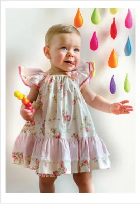 Butterfly Dress sewing pattern and tutorial, sizes 6-9 months to 10 years.