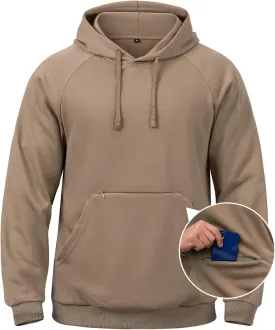 CARWORNIC Men's Hoodies Pullover Soft Hooded Sweatshirts Long Sleeve Casual Hoodies with Zipper Pocket
