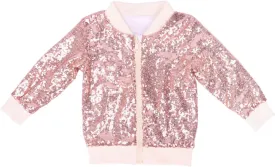 Cilucu Kids Jackets Girls Boys Sequin Zipper Coat Jacket for Toddler Birthday Christmas Clothes