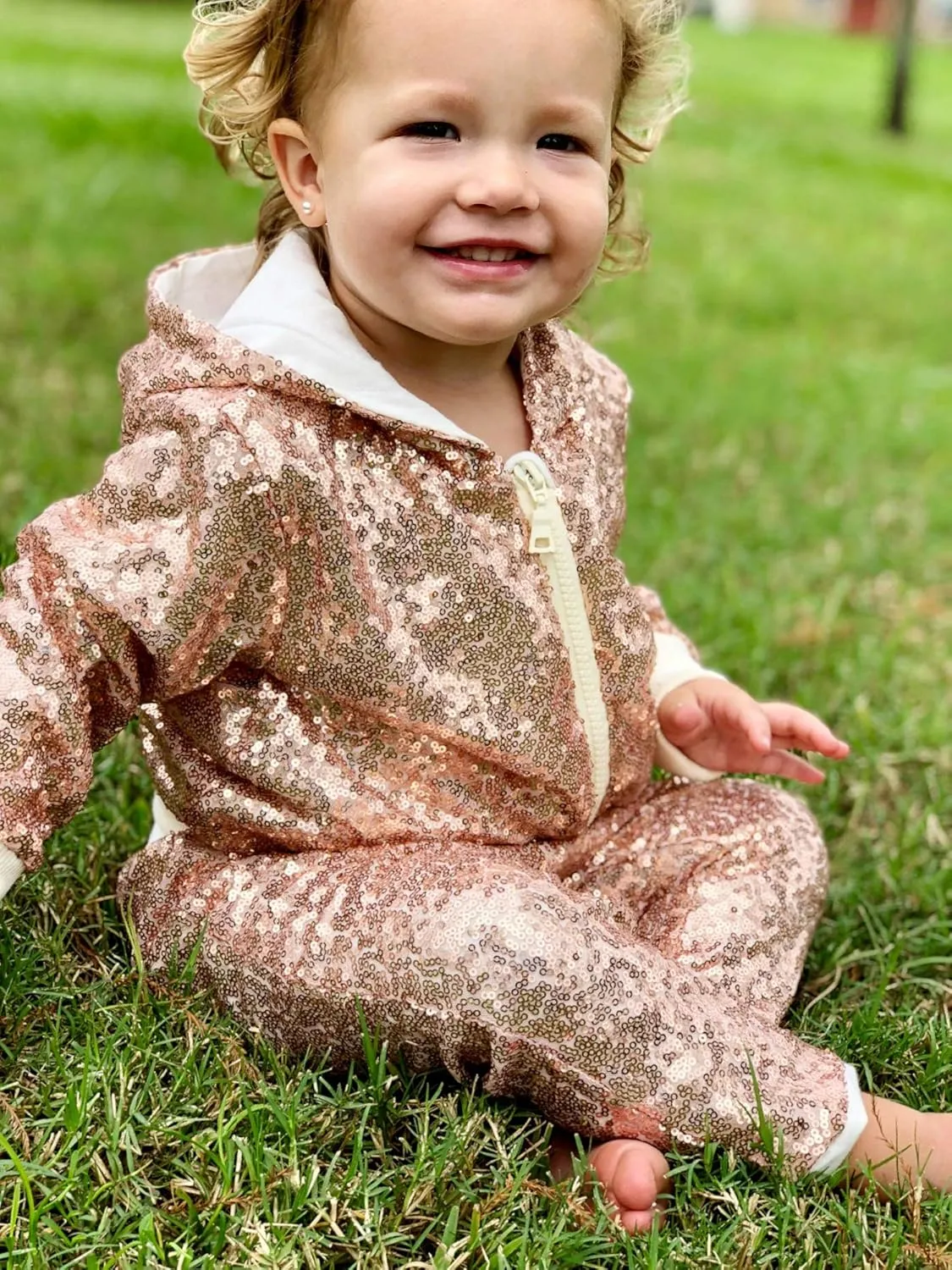 Cilucu Kids Jackets Girls Boys Sequin Zipper Coat Jacket for Toddler Birthday Christmas Clothes