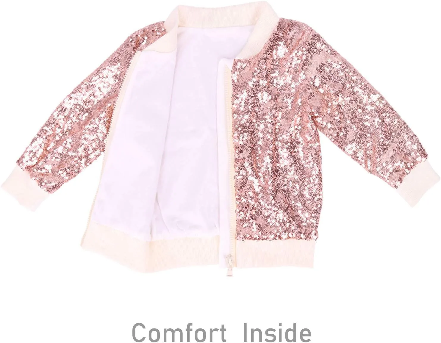 Cilucu Kids Jackets Girls Boys Sequin Zipper Coat Jacket for Toddler Birthday Christmas Clothes