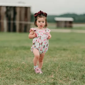 Cowgirl Teal Romper Baby (0-18M)