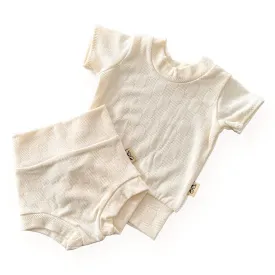 Cream Checkers Summer Lounge Set