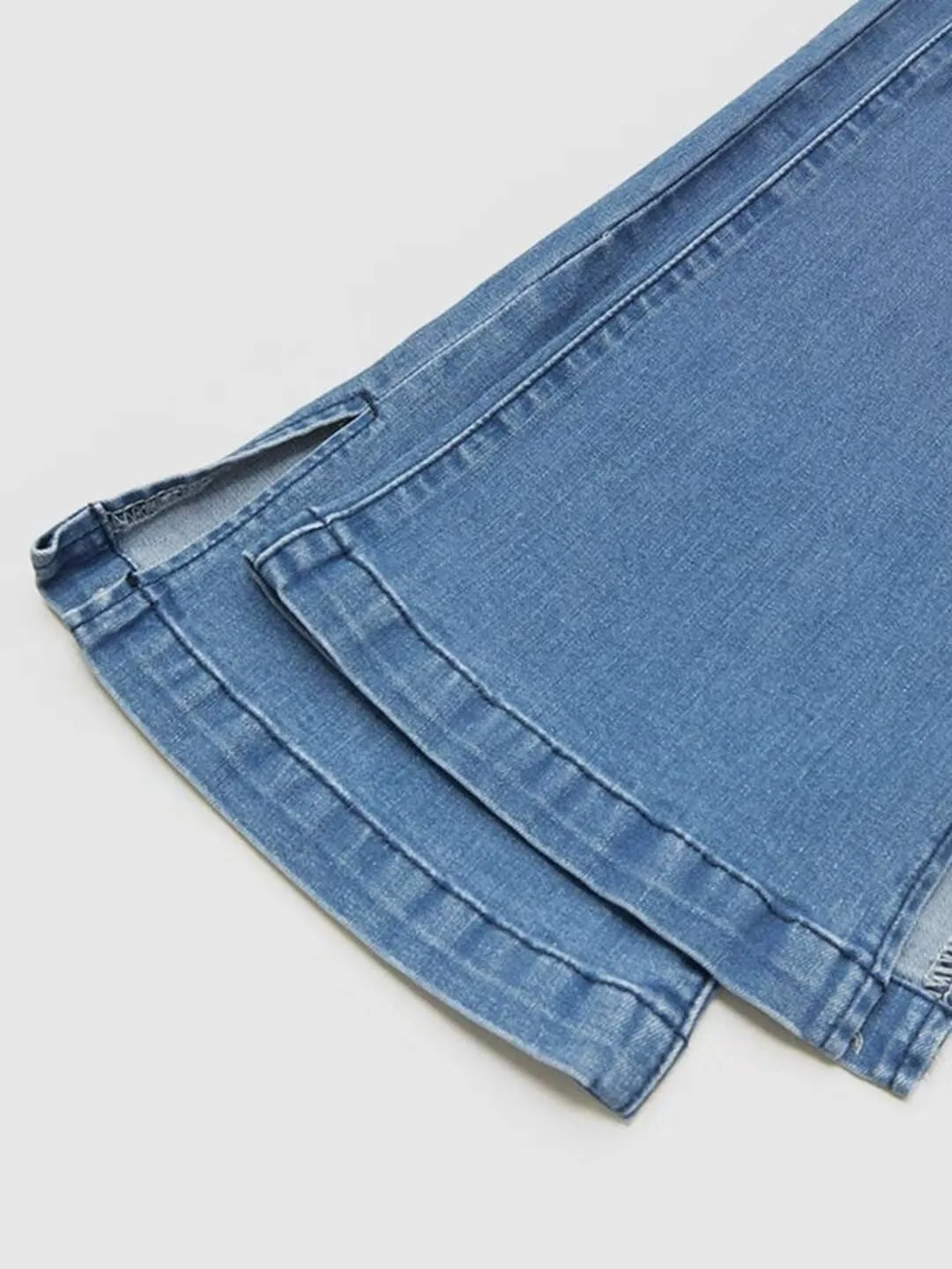 Flamingals Bootcut Jeans for Women High Waisted Bell Bottom Wide Leg Tummy Control Ripped Flare Jeans