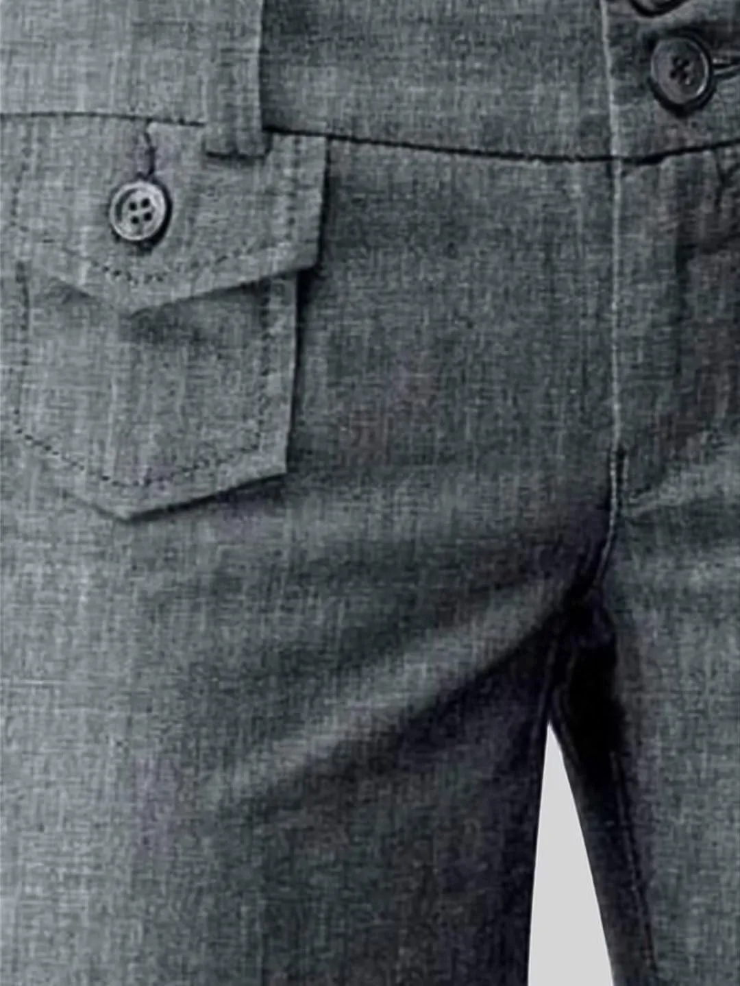 Flamingals Womens Jeans Solid Double Breasted Pocket Straight Leg Jeans