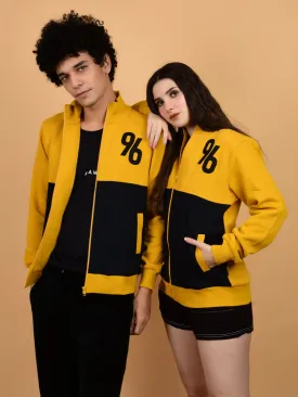 Flawless Women Mustard Zipper Sweatshirt