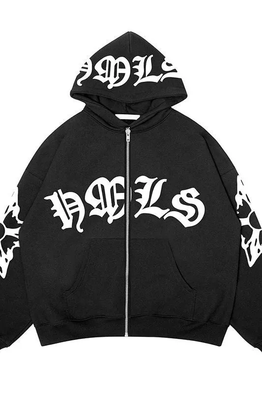 Foam Zipper Hoodie