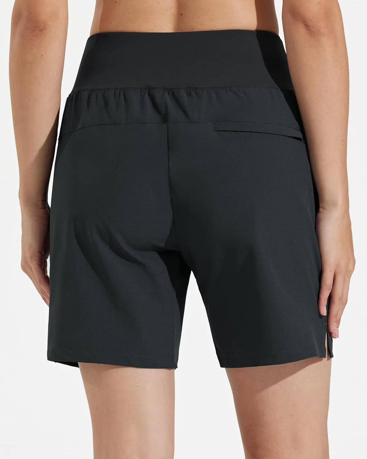 Libin Women's 4" 7" High Waist Athletic Shorts Quick Dry Lightweight Workout Shorts Casual Golf Shorts with Zipper Pockets