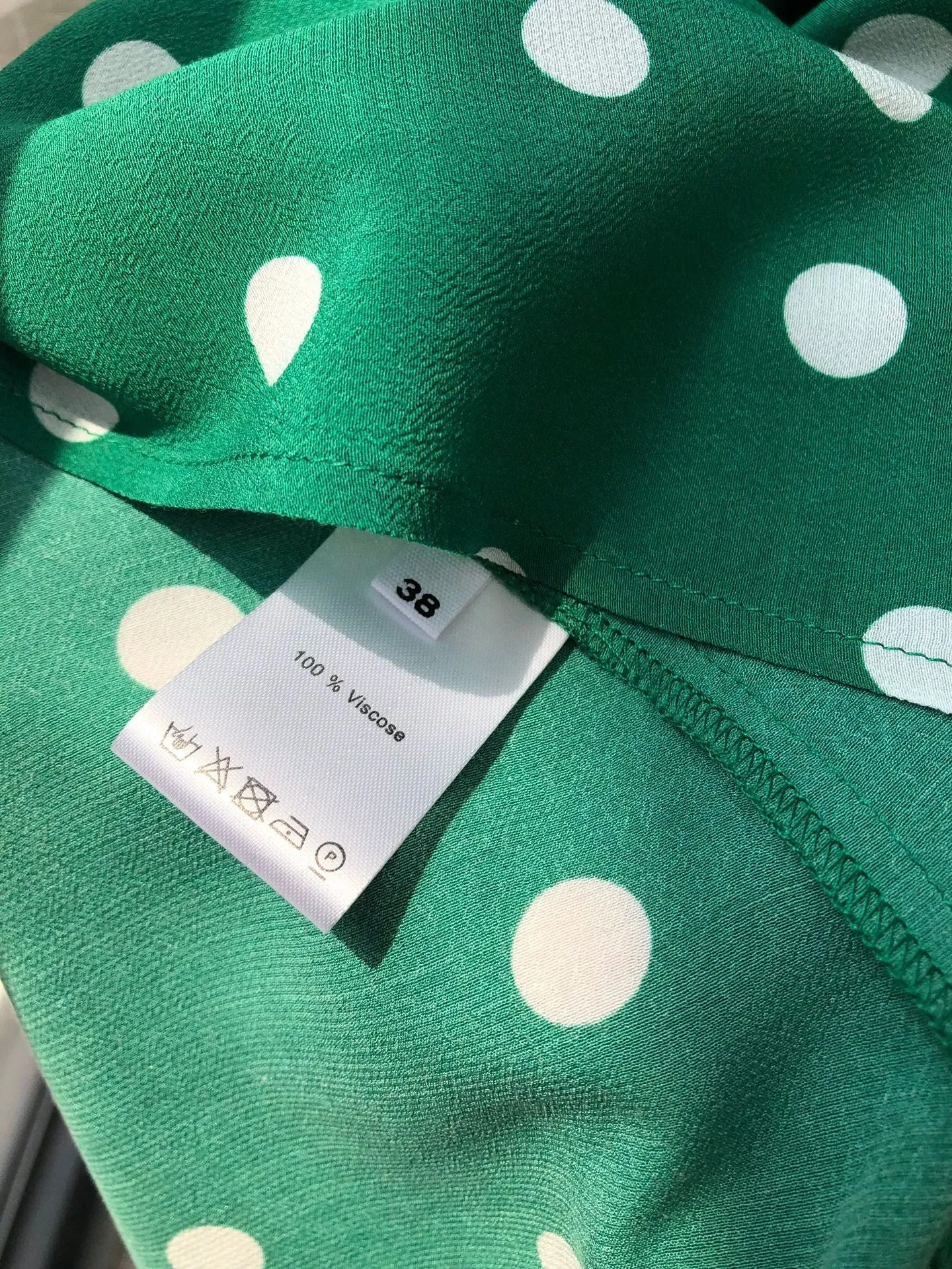 Nonothing| women's polka dot wrap dress in green
