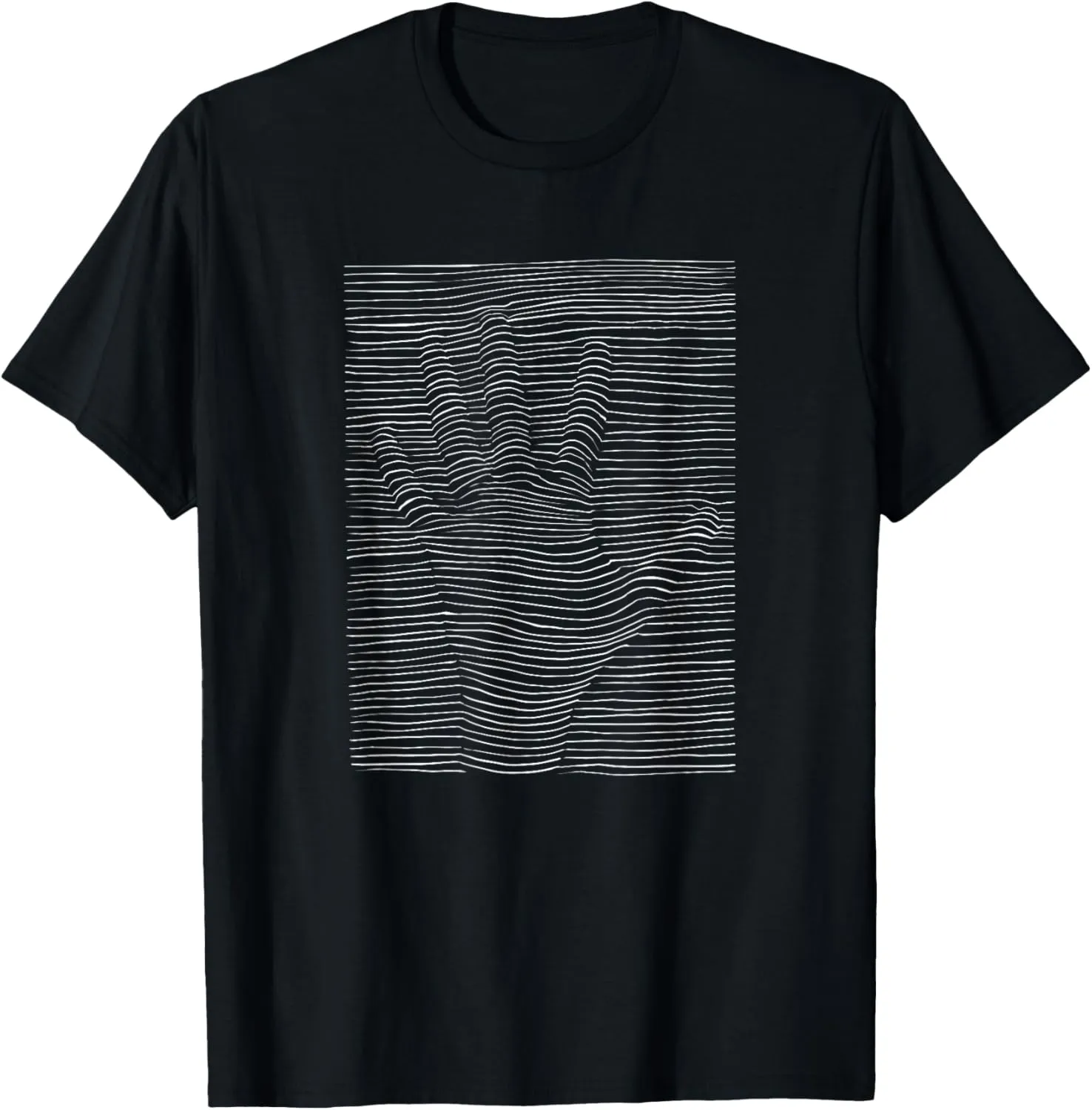 Optical Illusion Hand Minimalist Aesthetic Abstract Art T-Shirt