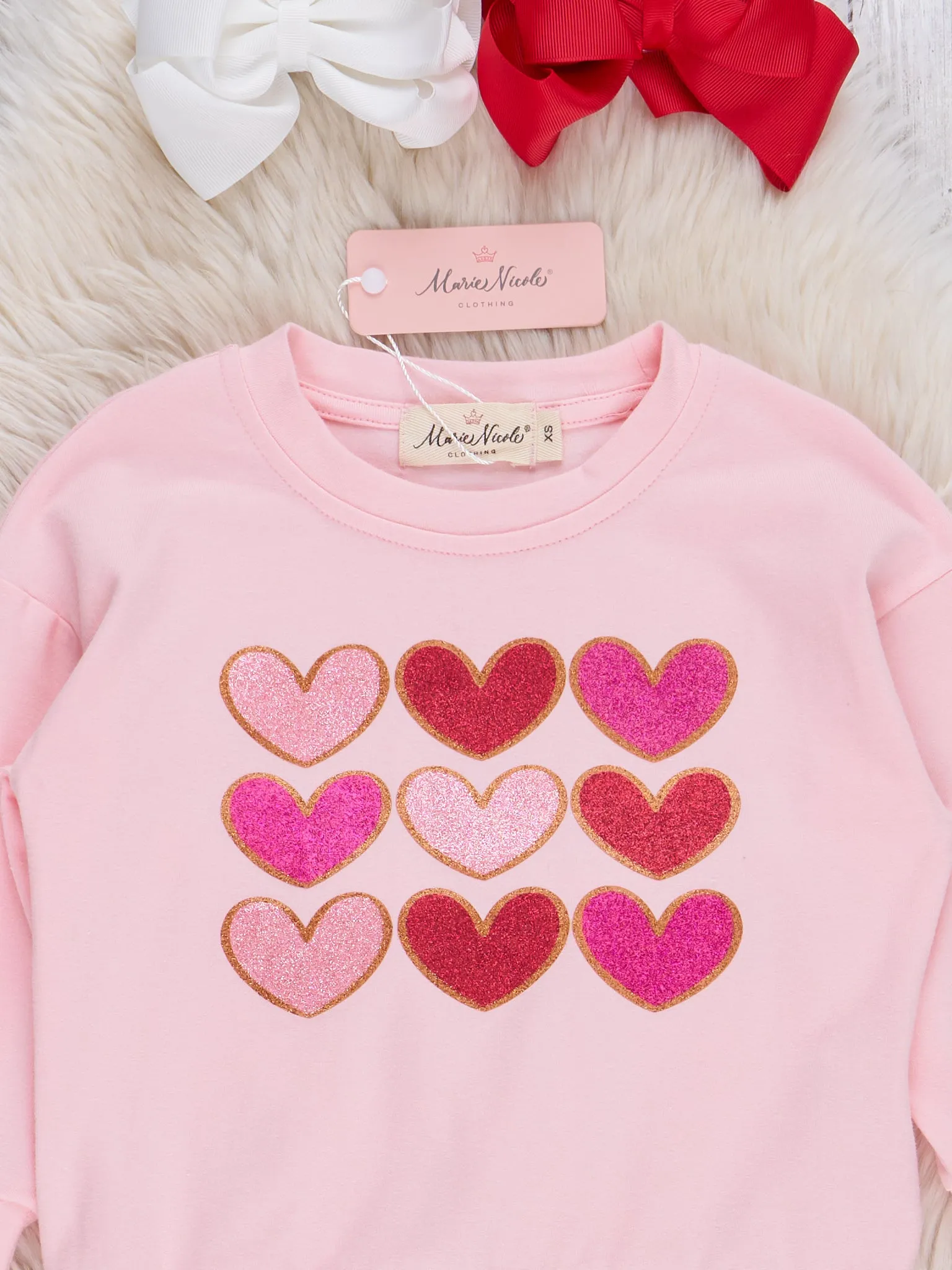 Pink Hearts Bell Bottoms Outfit