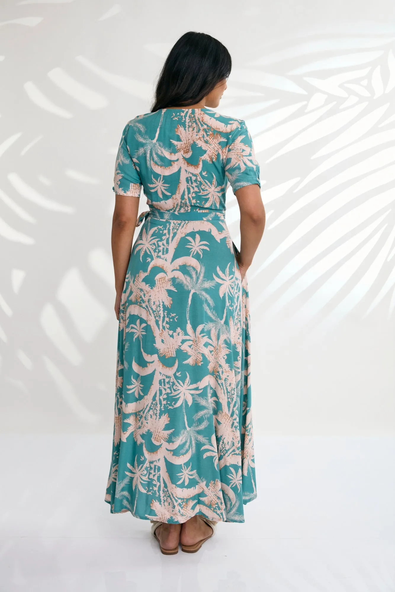 Renae Wrap Dress - Indy Mint