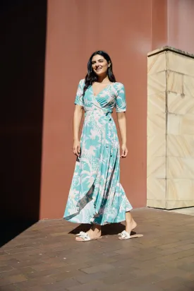 Renae Wrap Dress - Indy Mint