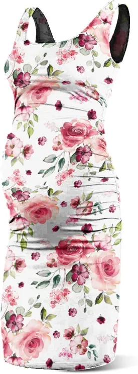 Rnxrbb S-2XL Women Summer Sleeveless Maternity Dress Pregnancy Tank Scoop Neck Mama Clothes Casual Bodycon Clothing