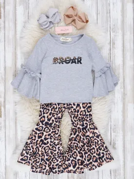 Roar Cheetah Print Bell Bottoms Outfit
