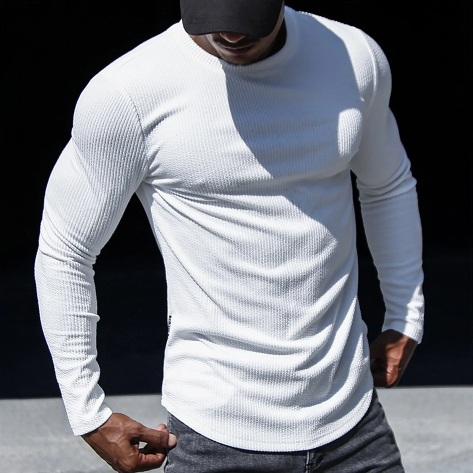 S-STRIPED SIDE ZIPPER SWEATSHIRT