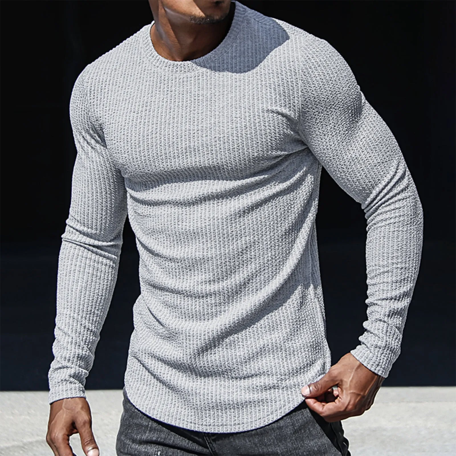 S-STRIPED SIDE ZIPPER SWEATSHIRT