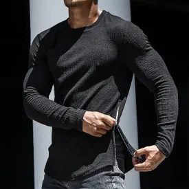 S-STRIPED SIDE ZIPPER SWEATSHIRT