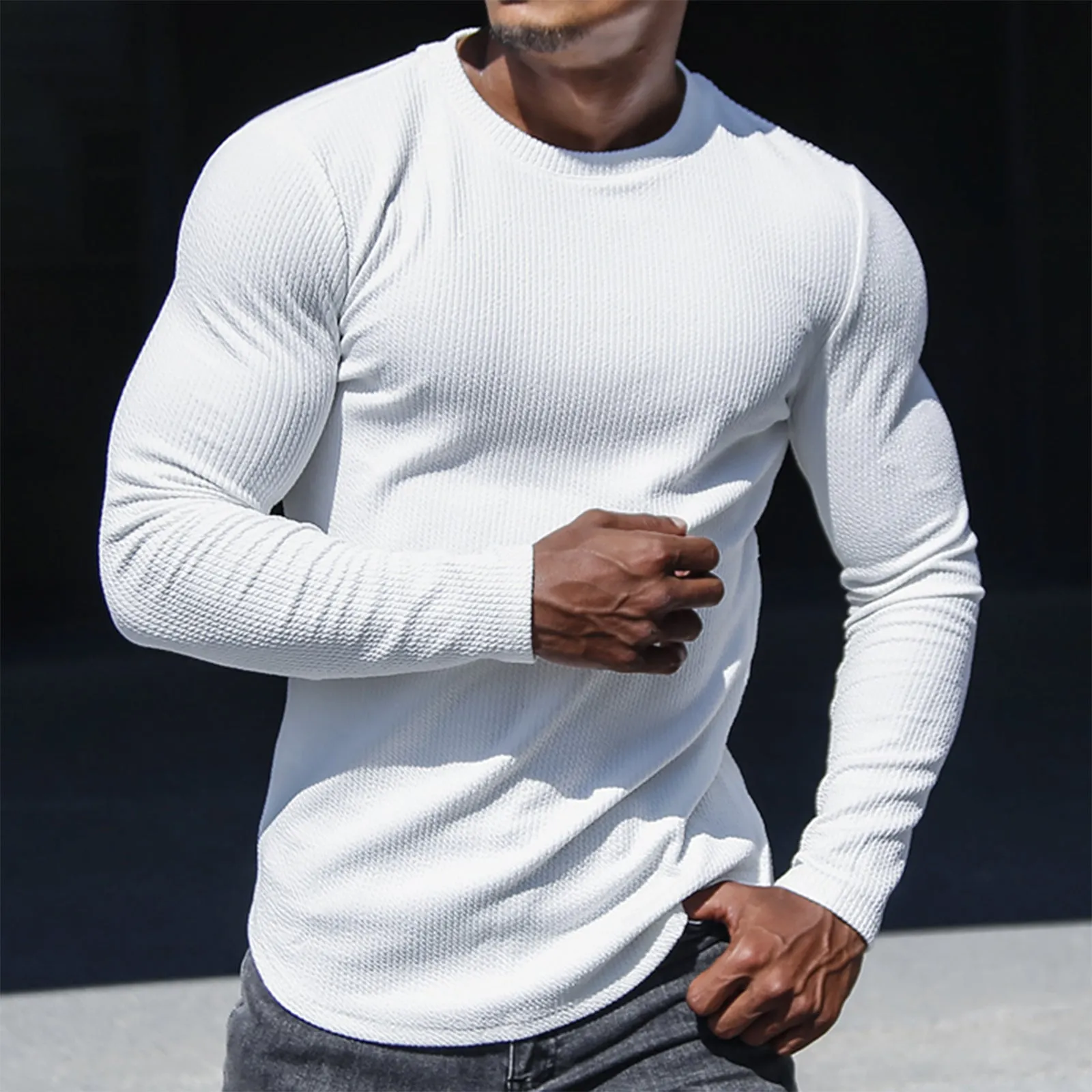 S-STRIPED SIDE ZIPPER SWEATSHIRT