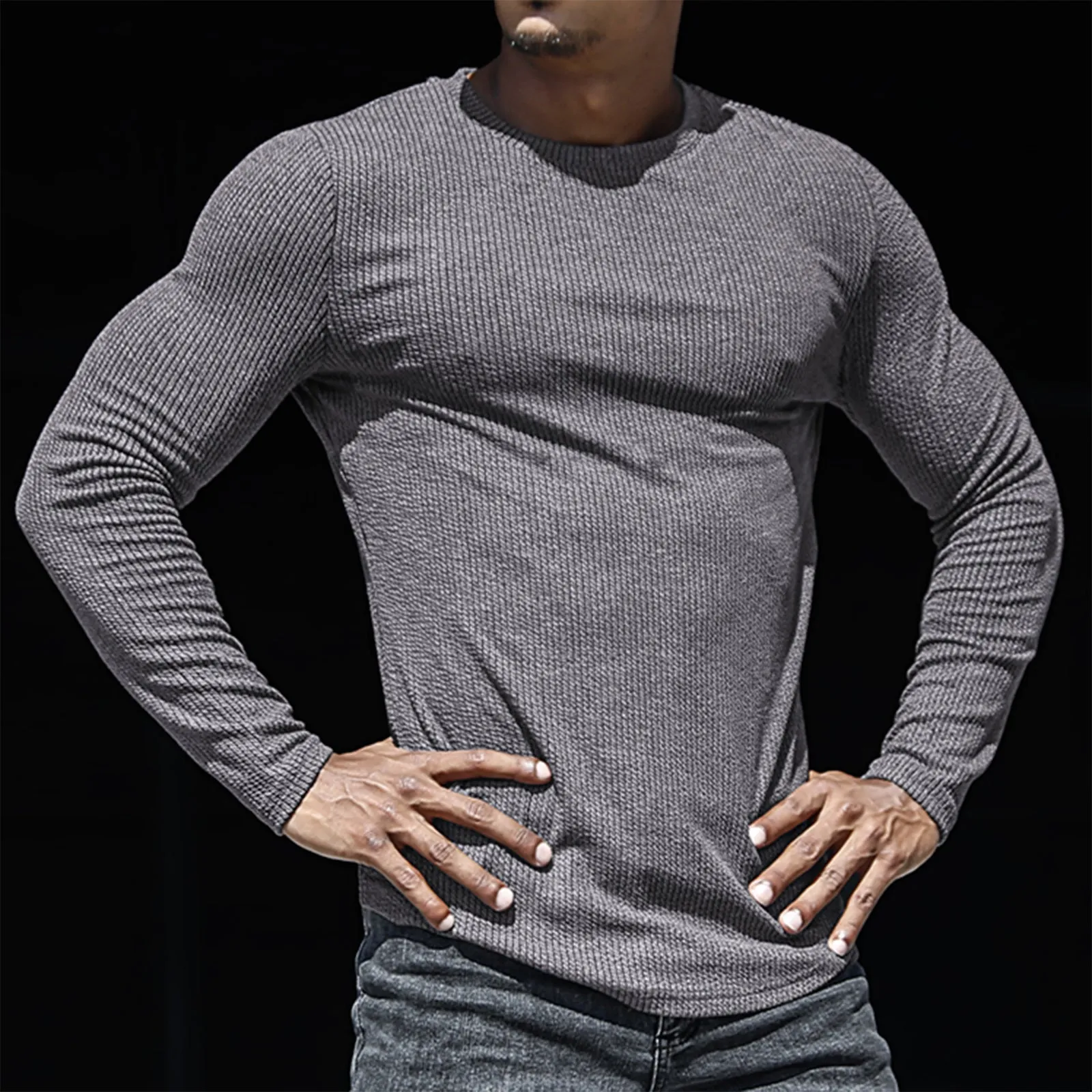S-STRIPED SIDE ZIPPER SWEATSHIRT