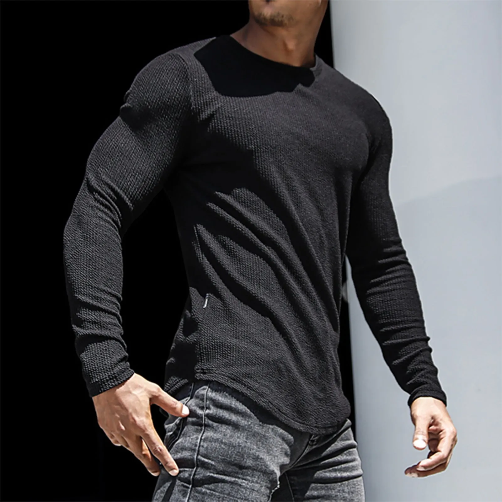 S-STRIPED SIDE ZIPPER SWEATSHIRT