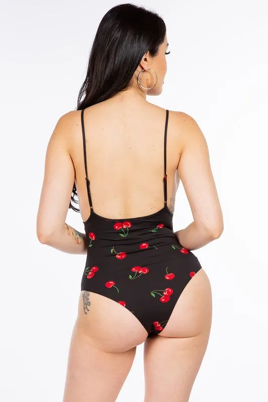 Shirley Temple Cherry Print Bodysuit