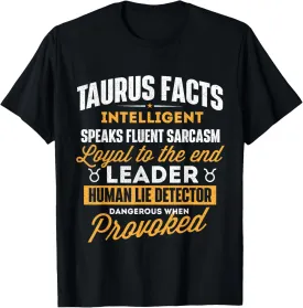 Taurus Facts - Astrology Astrologer Horoscope Zodiac Sign T-Shirt