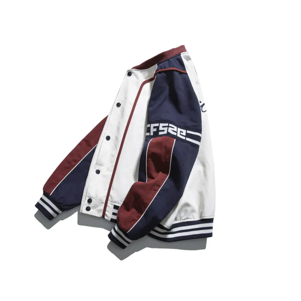 “Vintage High Street Racing Baseball” Jacket