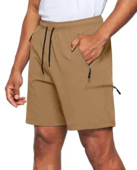Viodia Men's Hiking Cargo Shorts Stretch Quick Dry Lightweight Shorts for Men Fishing Athletic Shorts with Pockets