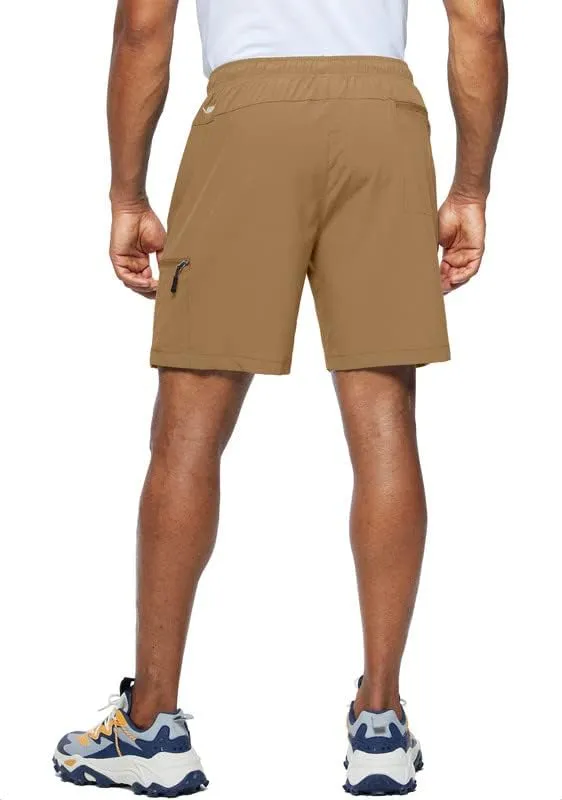 Viodia Men's Hiking Cargo Shorts Stretch Quick Dry Lightweight Shorts for Men Fishing Athletic Shorts with Pockets
