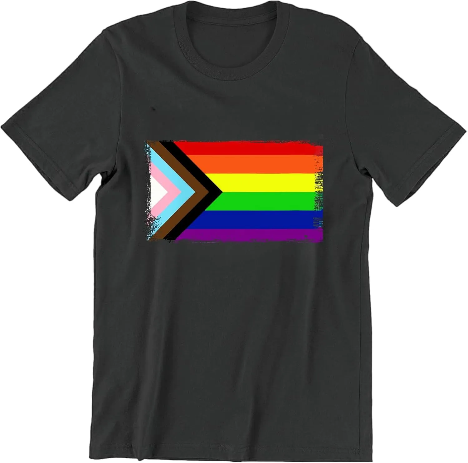 Womens Unisex Rainbow Pride Colors LGBTQ Ally T-Shirt