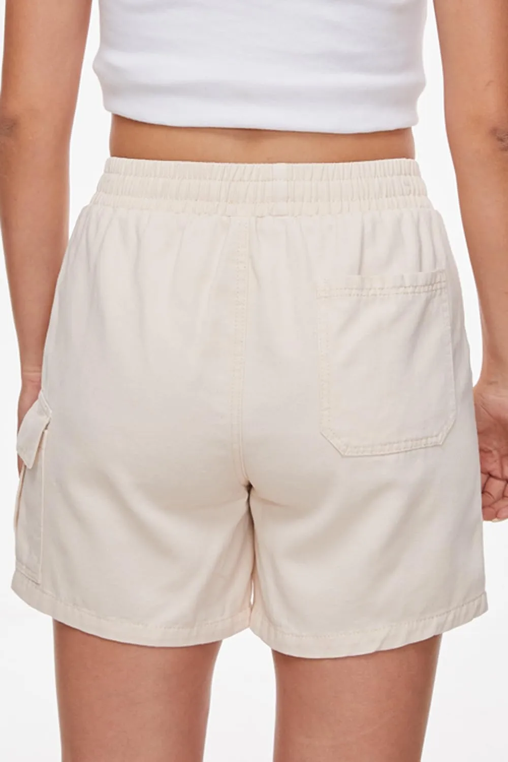 YOCUR Womens Cargo Denim Shorts - Summer Casual Vintage Loose Button Zipper Shorts